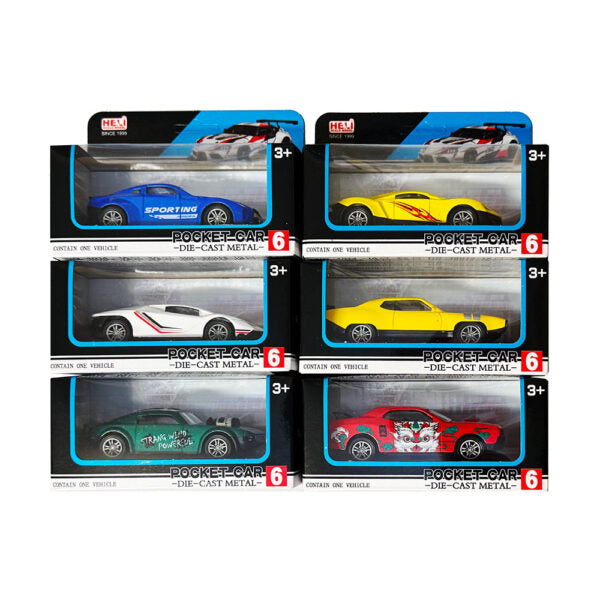 Auto Pocket Sport Car Žuto-Crvena