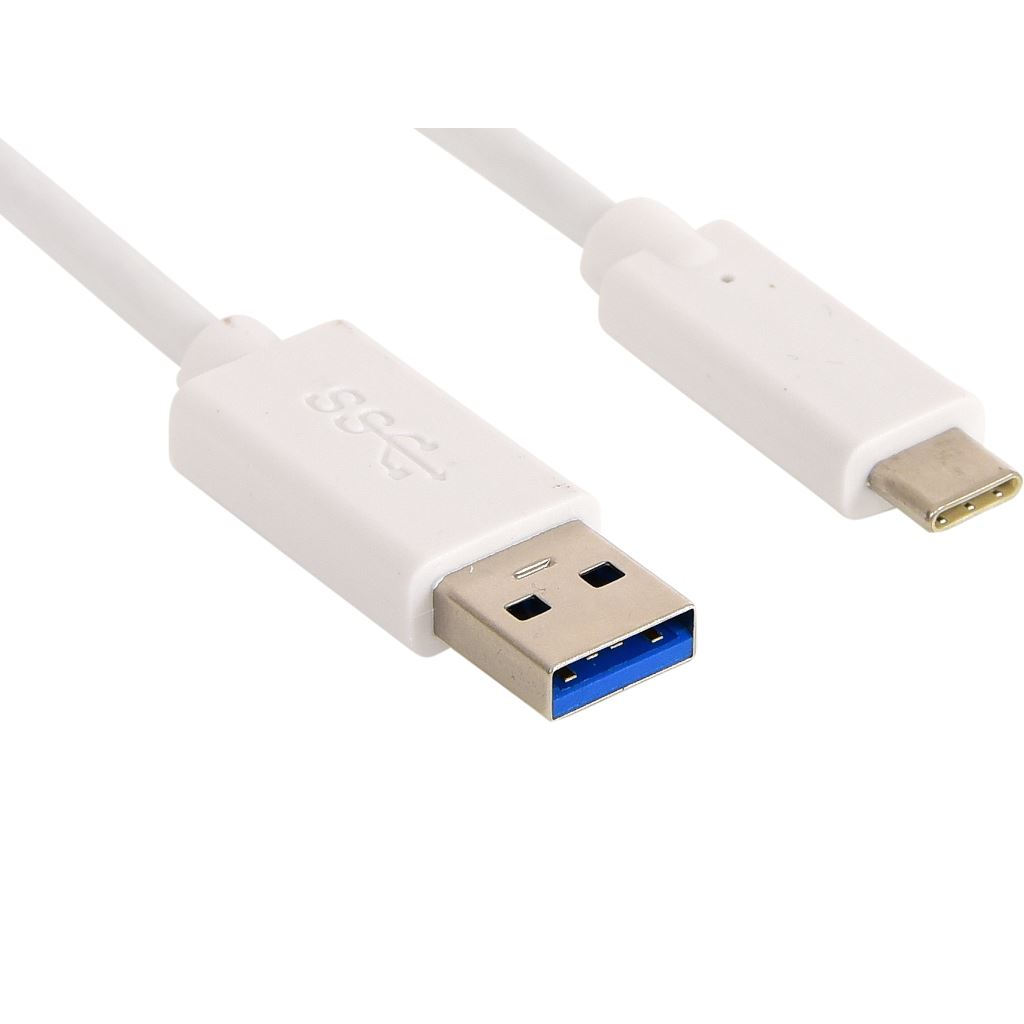 Sandberg 136-15 USB kabel 1 m USB 3.2 Gen 1 (3.1 Gen 1) USB A USB C Bijelo