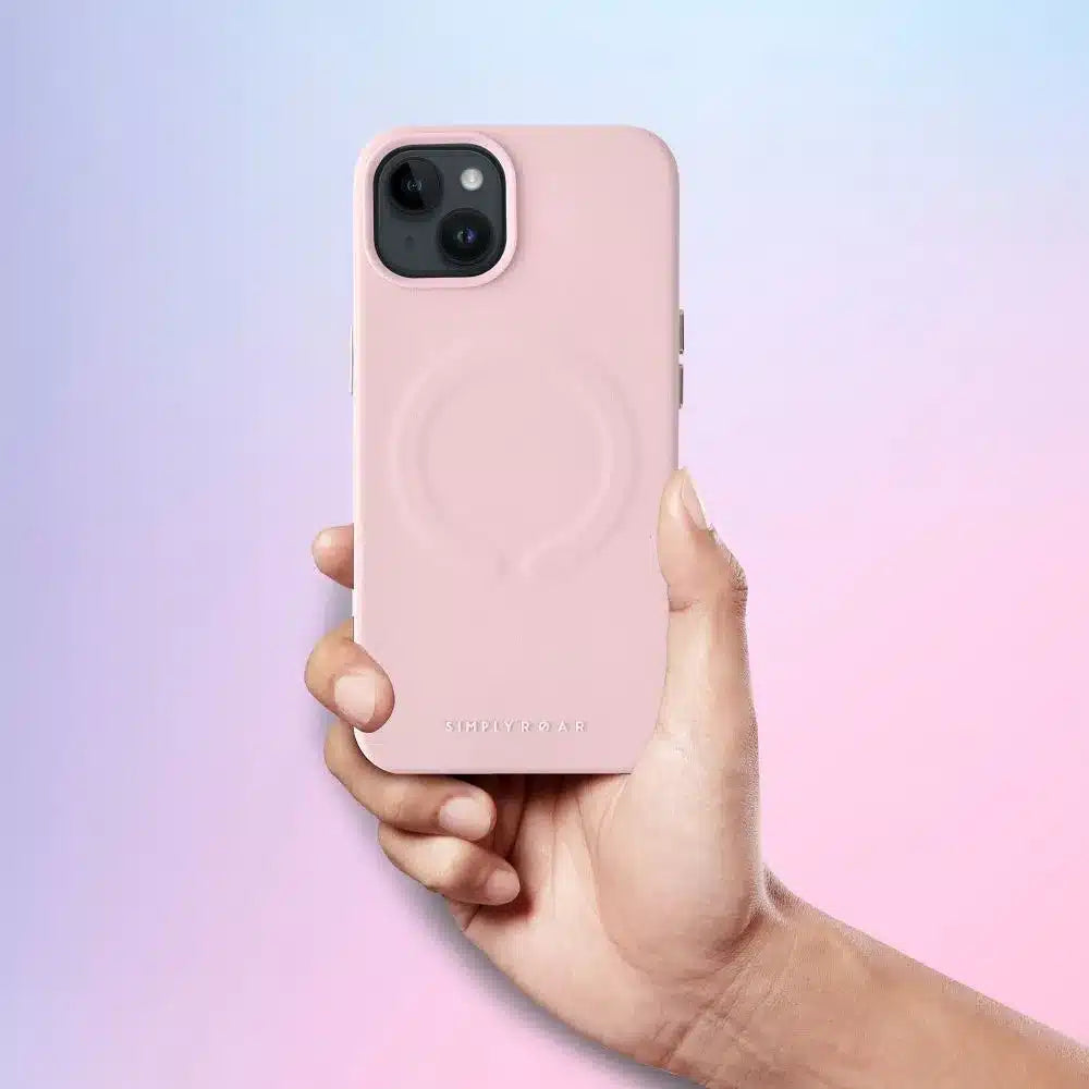 Roar kožna Mag Case maska kompatibilna s MagSafeom – za iPhone 12 pink
