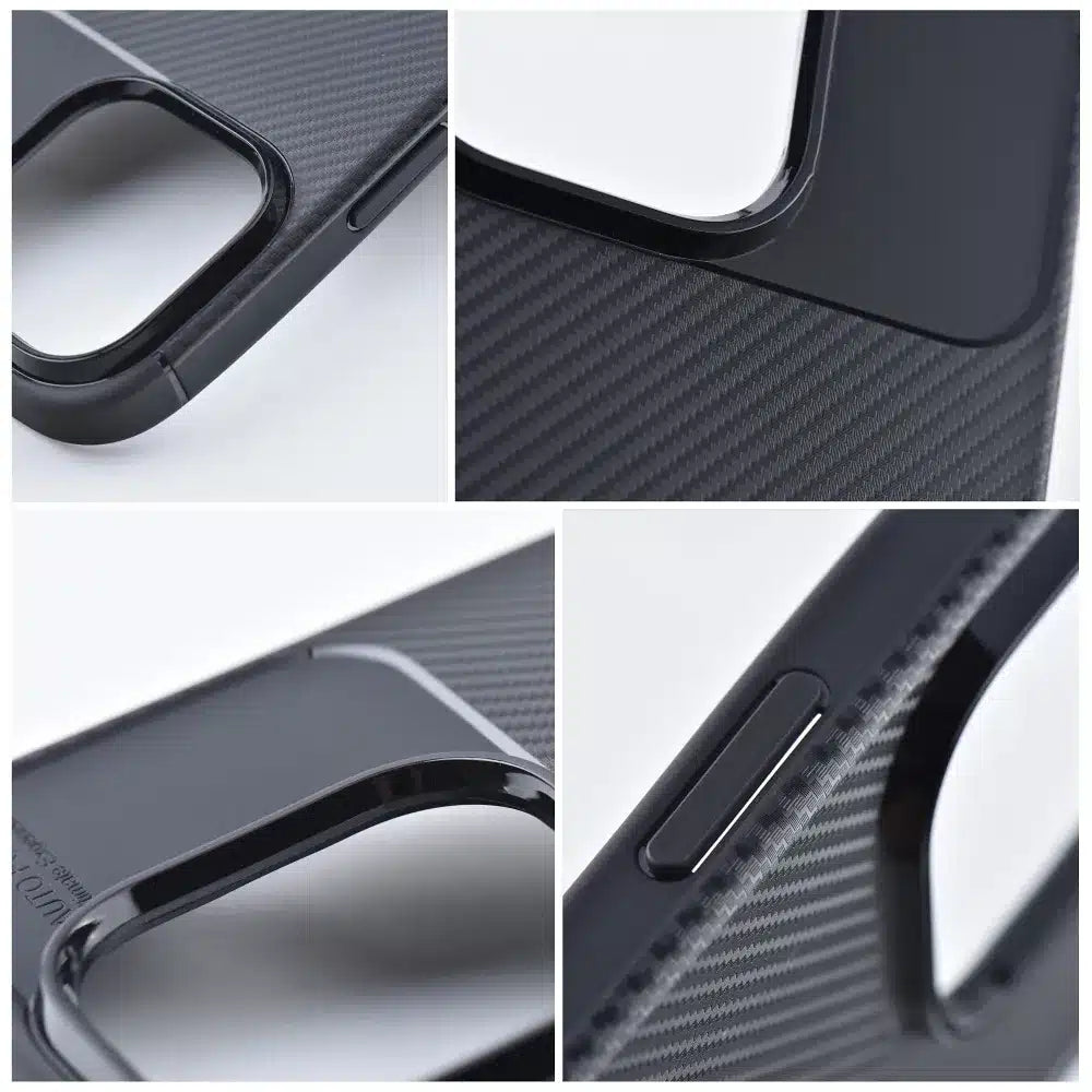 CARBON PREMIUM maska za iPhone 13 Pro crna