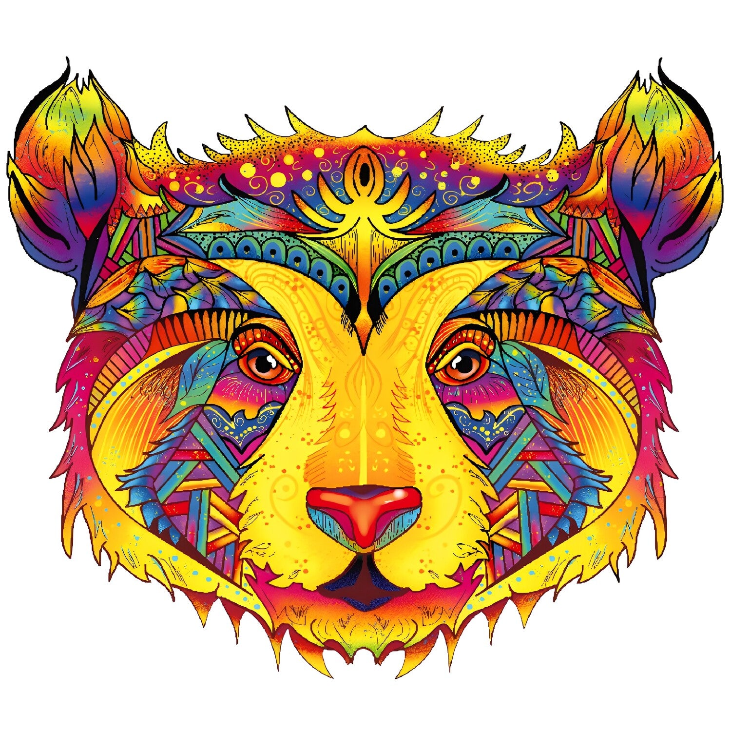 Drvene puzzle - Color Bear / M KP21983
