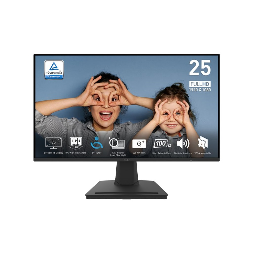 MSI PRO MP252 računalni monitor 62,2 cm (24.5") 1920 x 1080 pikseli Full HD LED Crno