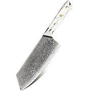 Damaskasti kuhinjski nož YU-37512 - Cleaver / Bijela KP37512