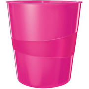 Leitz WOW Waste Bin Polistiren Ružičasto