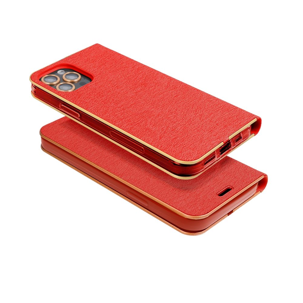 LUNA Book Gold preklopna futrola za Samsung Galaxy A57 5G crvena