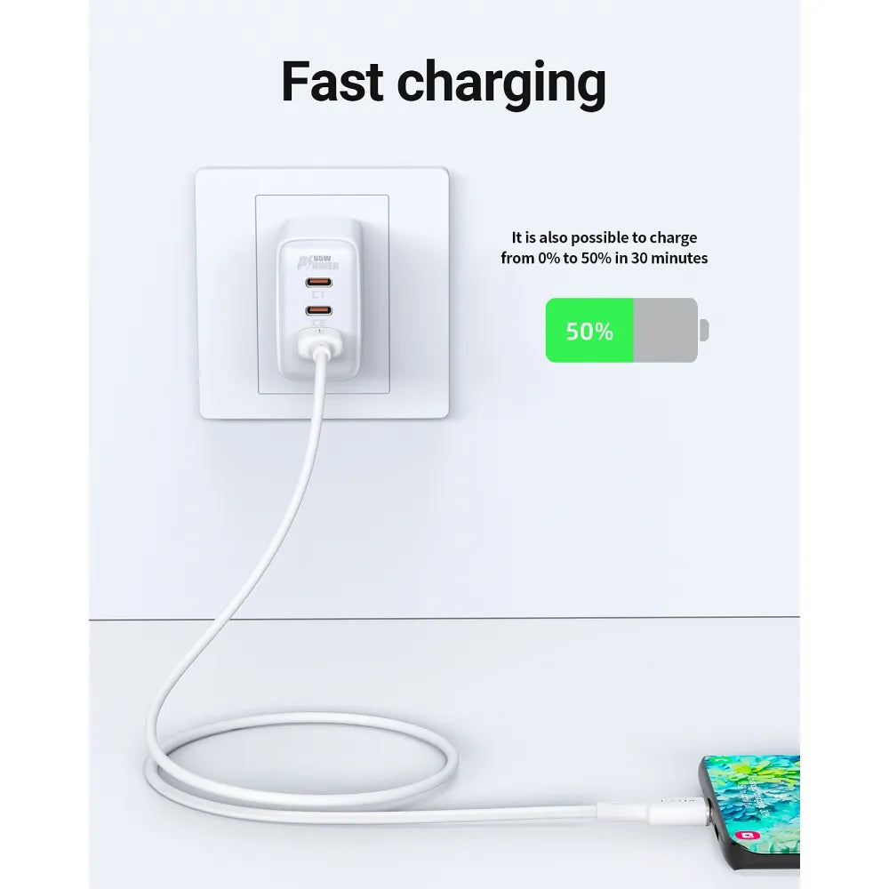 ACEFAST kabel USB A na Type C 3A C2-04 silikonski 120 cm bijeli