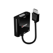 Lindy 38285 prilagodnik za video kabel 0,1 m HDMI Tip A (Standard) VGA (D-Sub) Crno