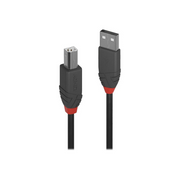 Lindy 36671 USB kabel 0,5 m USB 2.0 USB A USB B Crno, Sivo