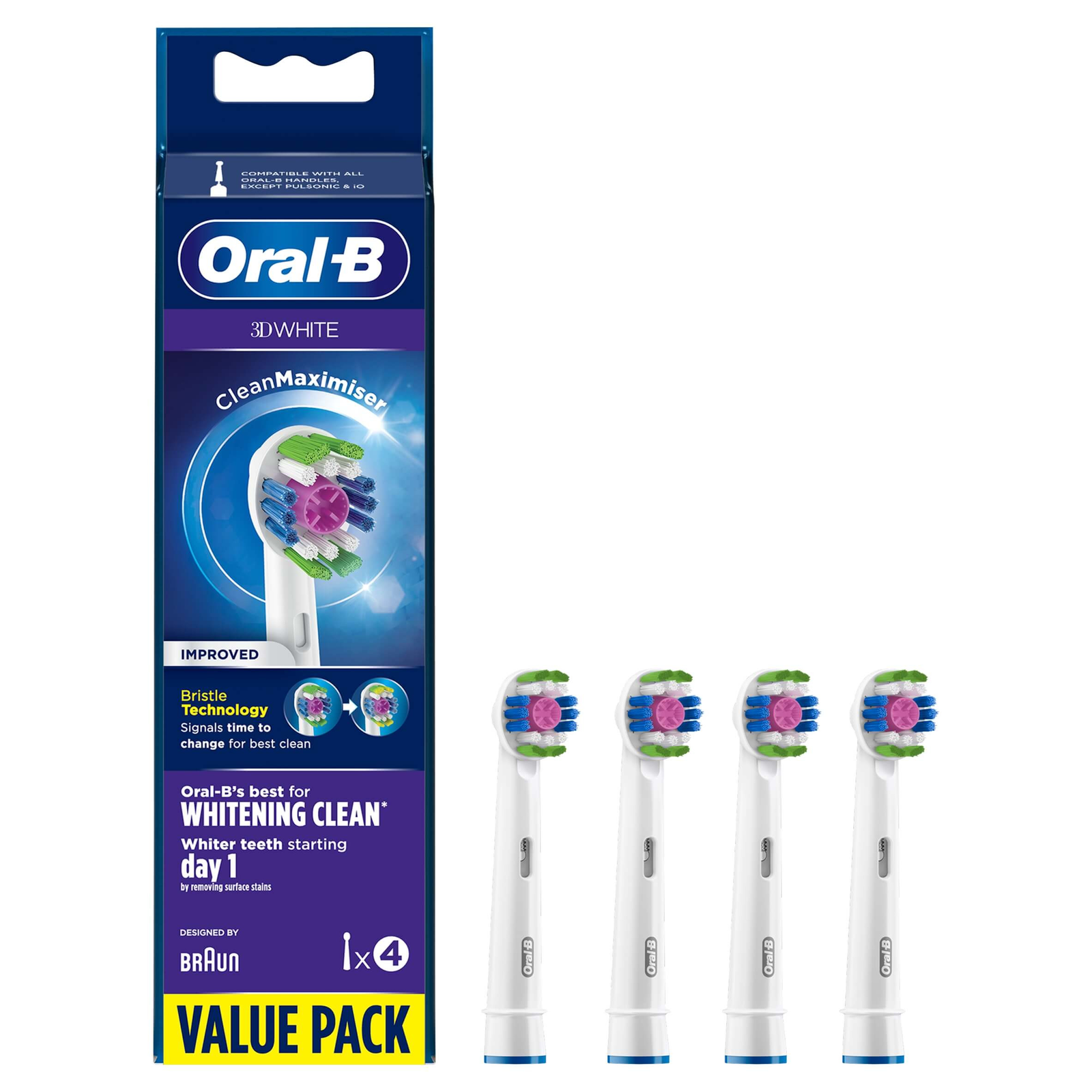 Oral-B 3D White 80339410 glava četkice za zube 4 kom Bijelo
