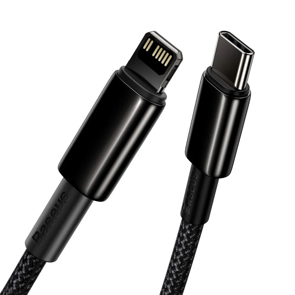 BASEUS kabel tipa C za Lightning PD 20W Tungsten Gold CATLWJ-01 1m crni