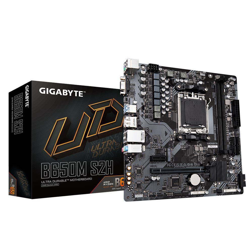 Gigabyte B650M S2H matična ploča AMD B650 Utor AM5 Mikro ATX