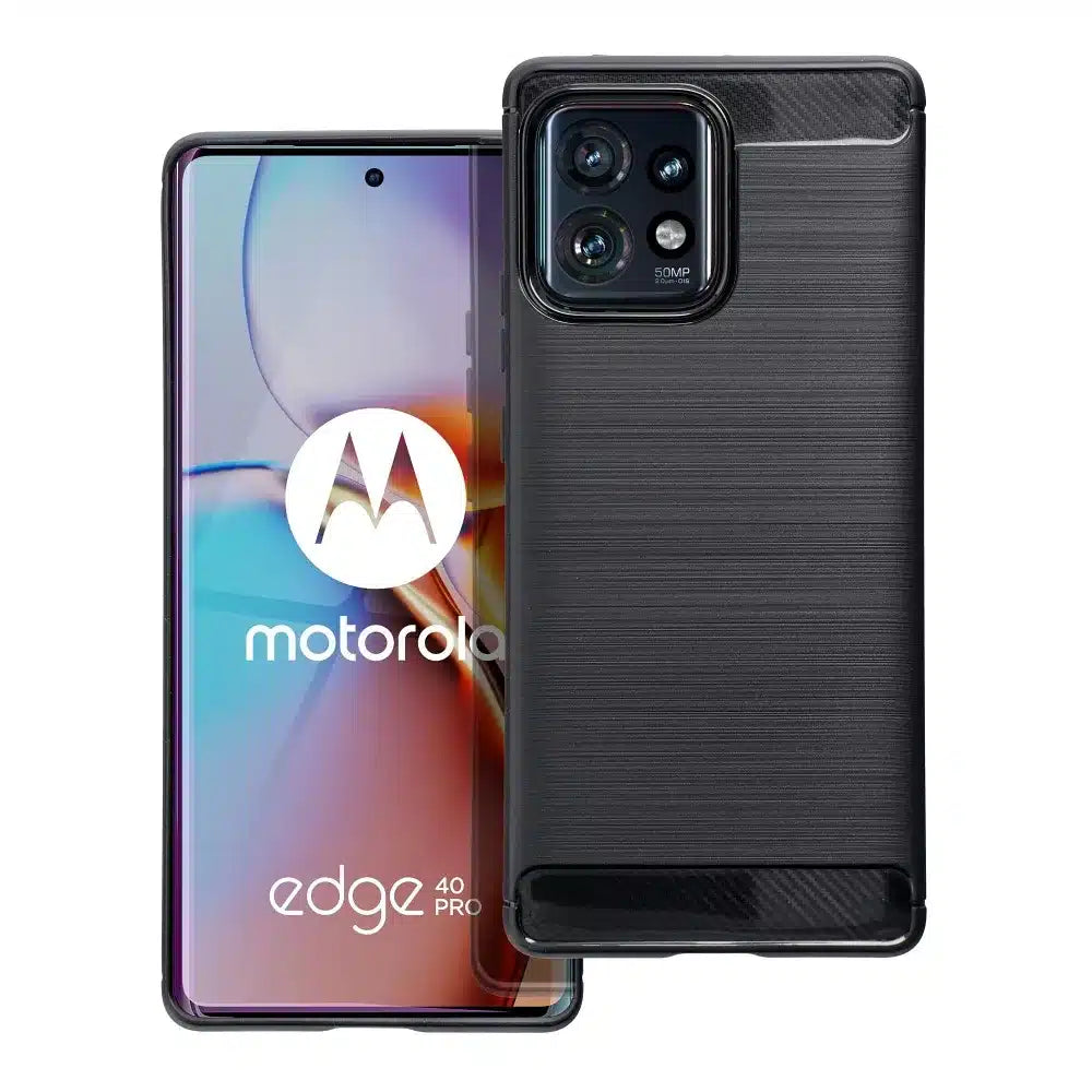 CARBON maska za MOTOROLA EDGE 40 PRO crna