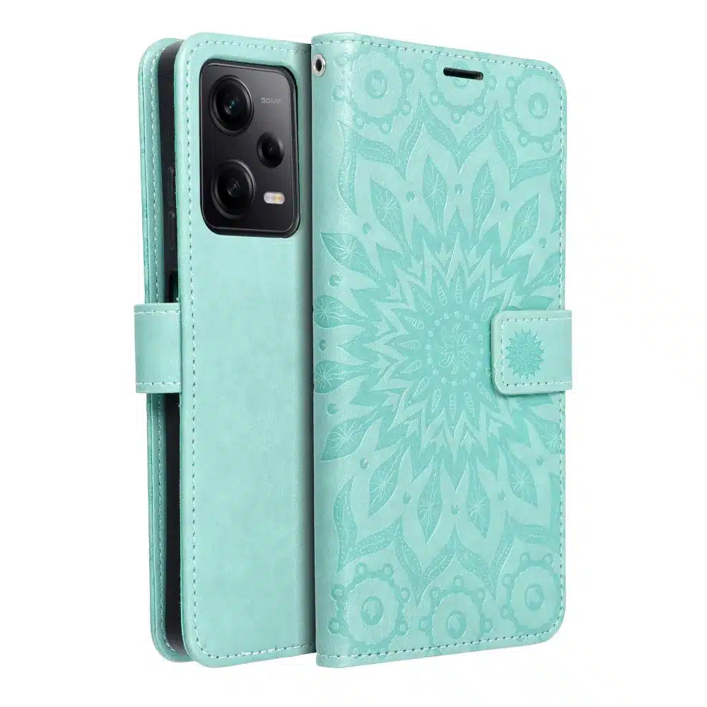 MEZZO Book case preklopna torbica za XIAOMI Redmi NOTE 12 PRO 5G mandala green