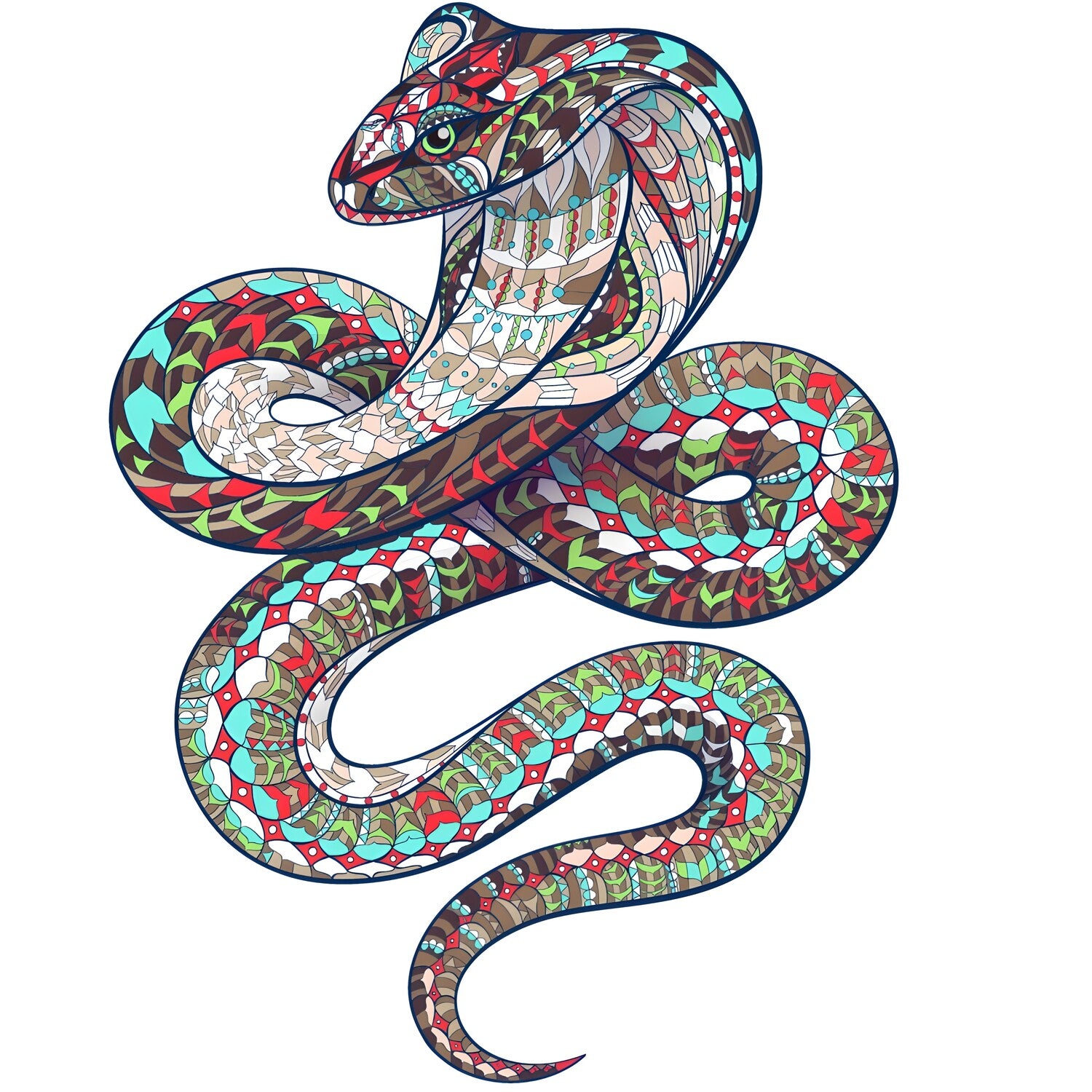 Drvene puzzle - Cobra / M KP21934