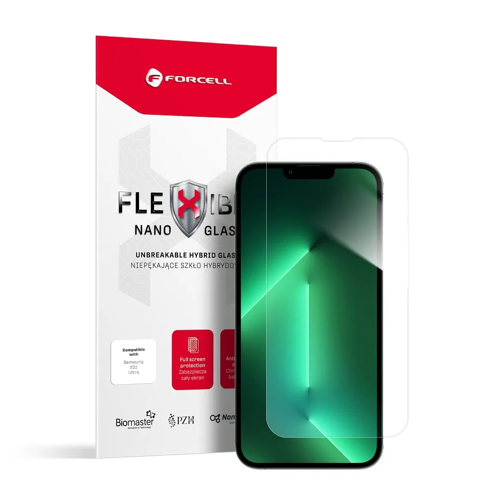 Forcell Flexible Nano Glass - Hibridno staklo za iPhone 13/13 Pro/14