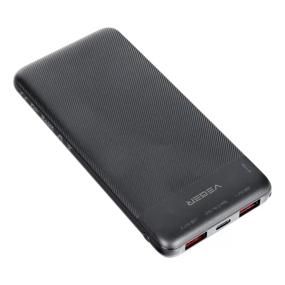 VEGER powerbank 10.000 mAh PD QC3.0 2A 20W A11S (W1133S) crni
