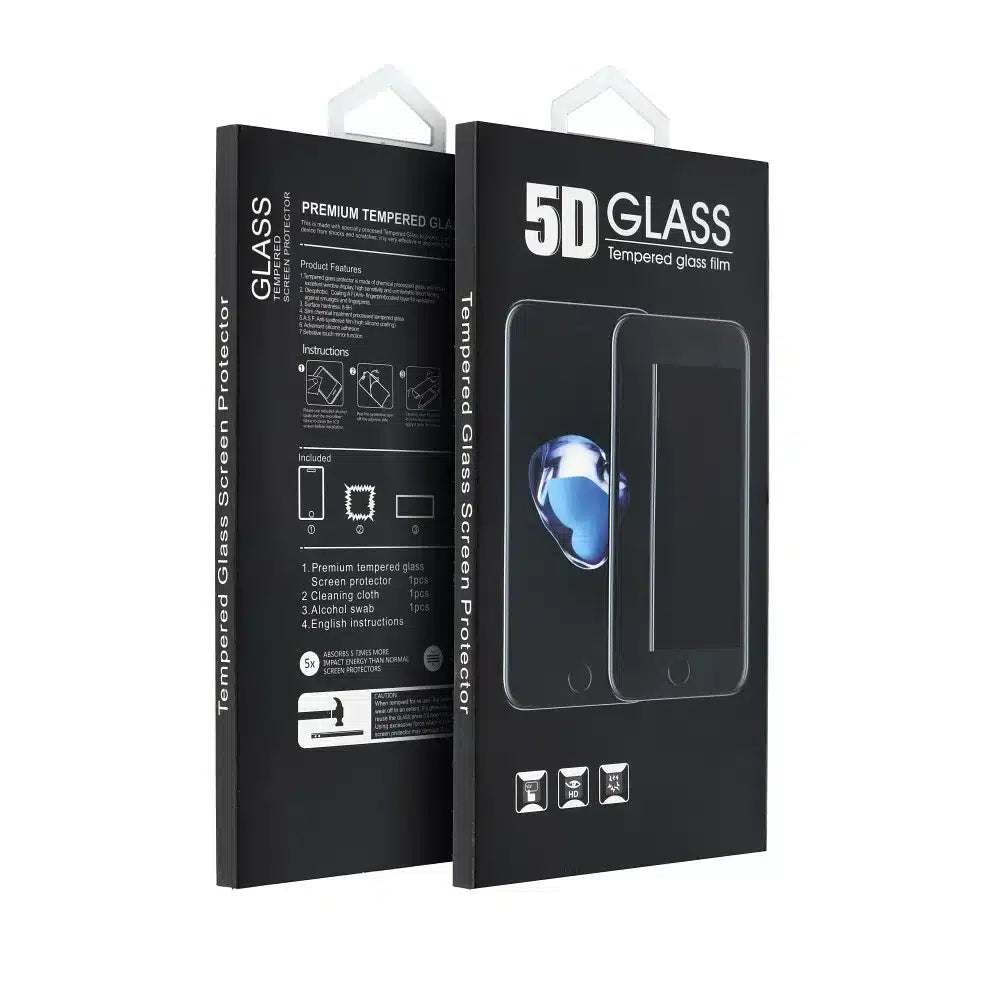 5D Full Glue Tempered Glass - za Huawei P Smart 2021 crno