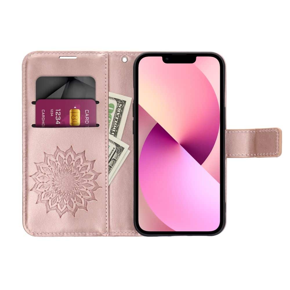 Forcell MEZZO Book case za SAMSUNG GALAXY A13 5G / A04S mandala rose gold