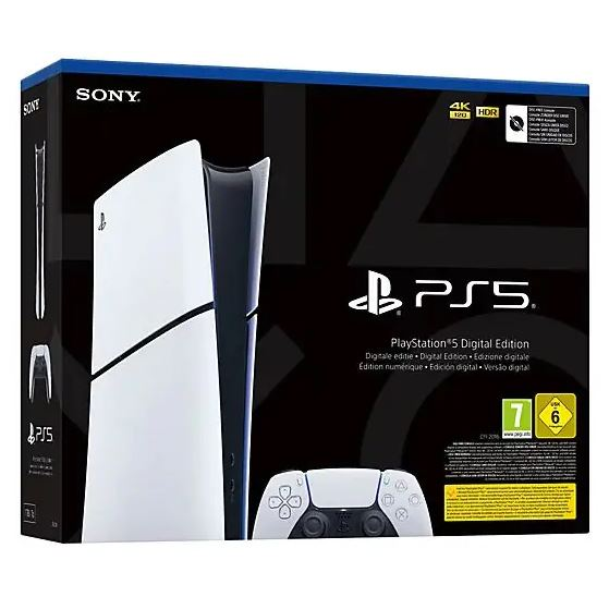 Sony PlayStation 5 Digital Edition 825 GB Wi-Fi Crno, Bijelo