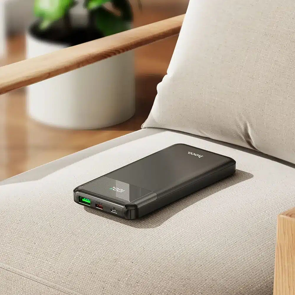 HOCO power bank 10000mAh PD QC3.0 3A 20W J102 crni