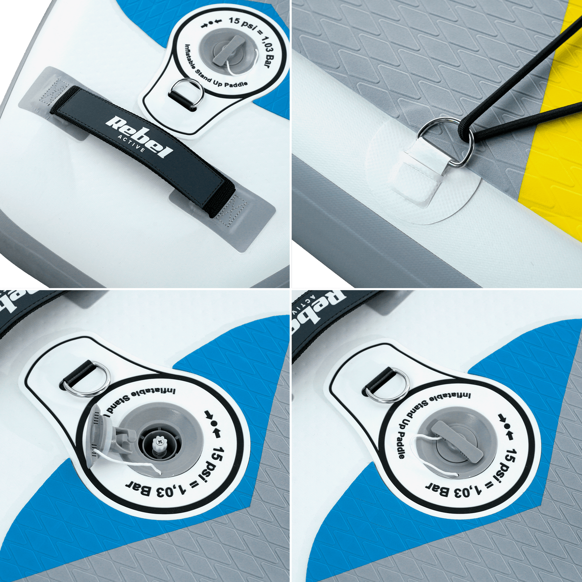 SUP daska za veslanje REBEL ACTIVE RBA4501 - bijela