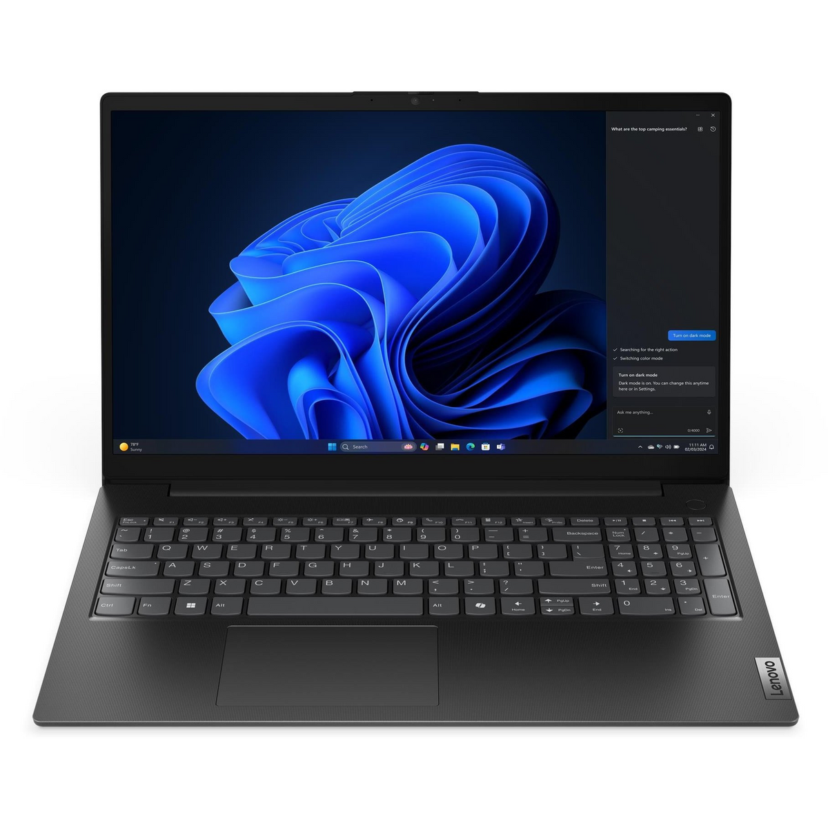 Lenovo V15 G5 IRL Intel® Core™ i5 i5-13420H Prijenosno računalo 39,6 cm (15.6") Full HD 16 GB DDR5-SDRAM 512 GB SSD Wi-Fi 6 (802.11ax) Windows 11 Pro Crno Engleski