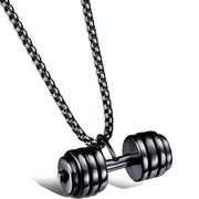 Ogrlica Dumbbell - Crna KP34198