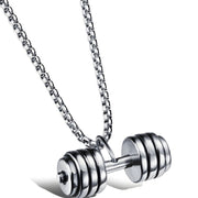 Ogrlica Dumbbell - Srebrna KP34200