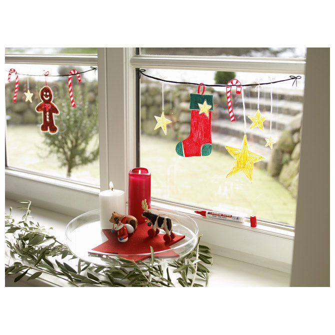 MARKER-KREDA ZA STEKLO 2-3MM EDDING 4095 RDEČI