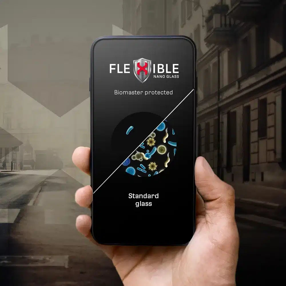 Forcell Flexible 5D - hibridno staklo za Samsung Galaxy S24 Ultra crno (Hot Bending) - radi čitač