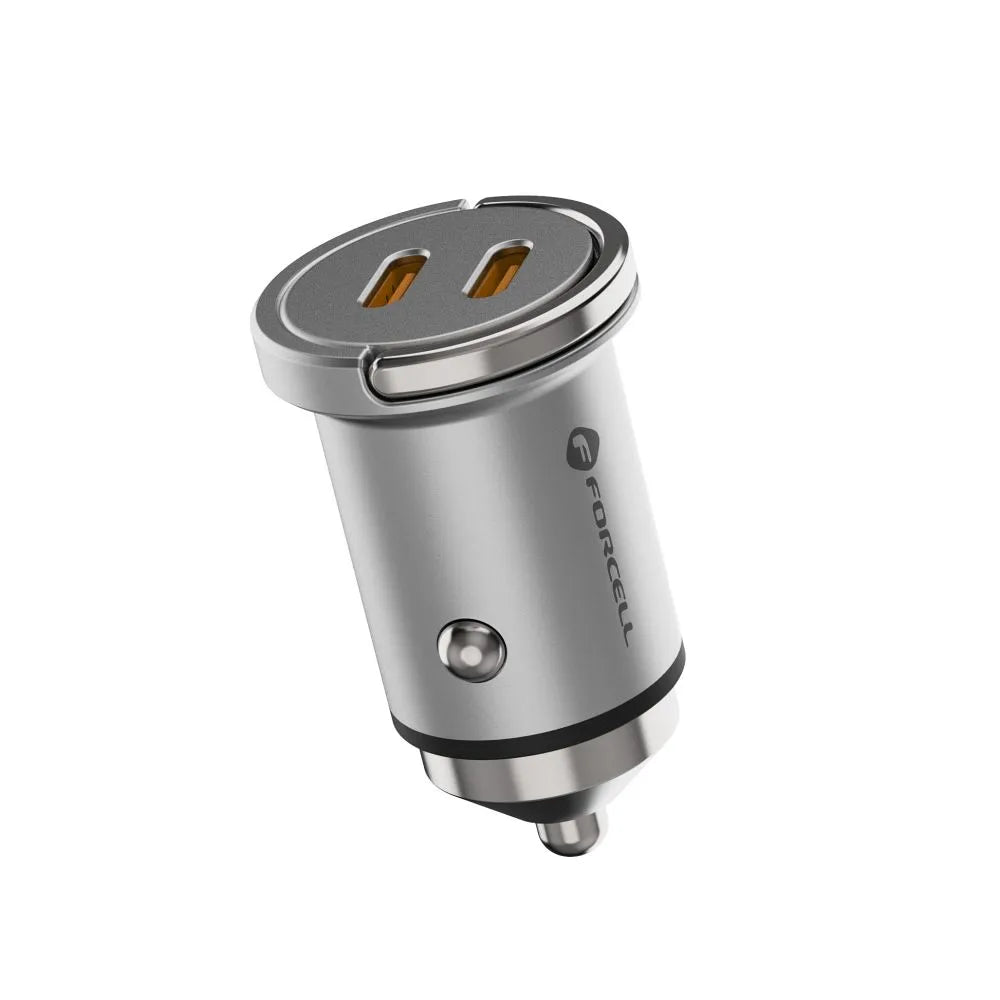 FORCELL F-ENERGY Mini auto punjač 2 x Type C PD30W