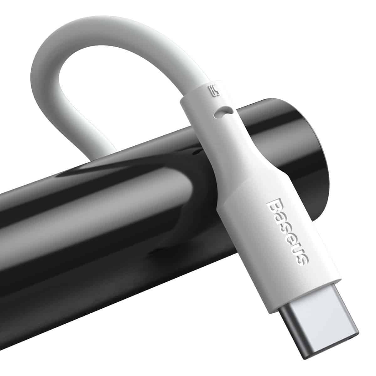 Baseus Simple Wisdom Data Cable Kit USB to Type-C 5A (2kom/Set）1.5m bijeli