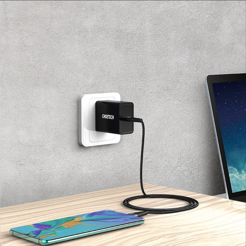 Choetech USB Type C - USB Type C podatkovni kabel za punjenje Power Delivery 60W 5A 2m