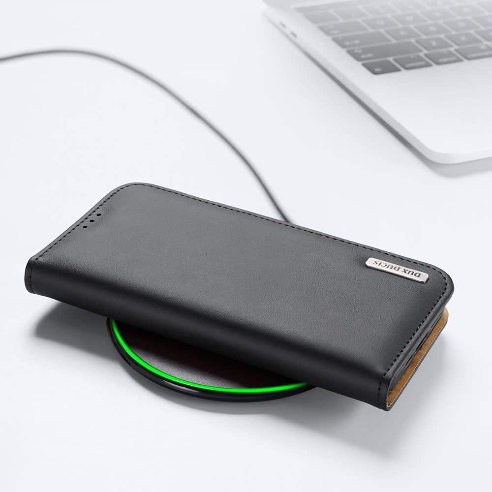 Dux Ducis Hivo bookcase torbica od prave kože za iPhone 13 Pro
