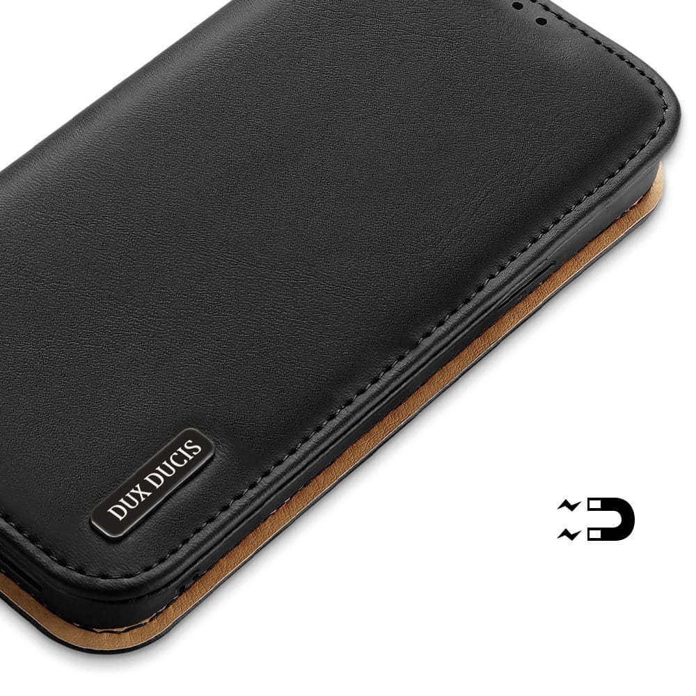 Dux Ducis Hivo bookcase torbica od prave kože za iPhone 13 Pro