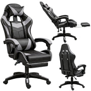 Gaming stolica sa osloncem za noge LE TOY – siva