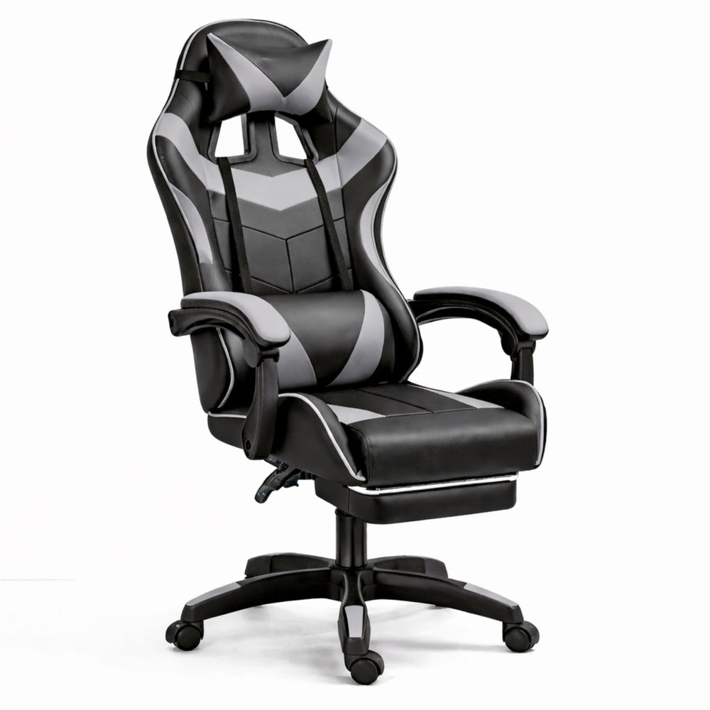 Gaming stolica sa osloncem za noge LE TOY – siva