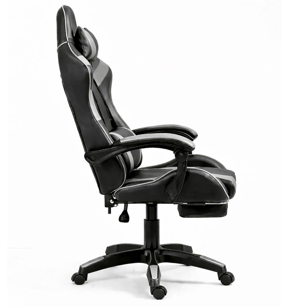 Gaming stolica sa osloncem za noge LE TOY – siva