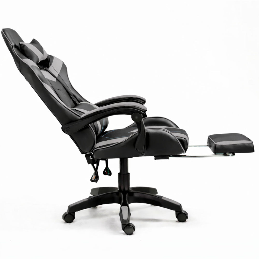 Gaming stolica sa osloncem za noge LE TOY – siva