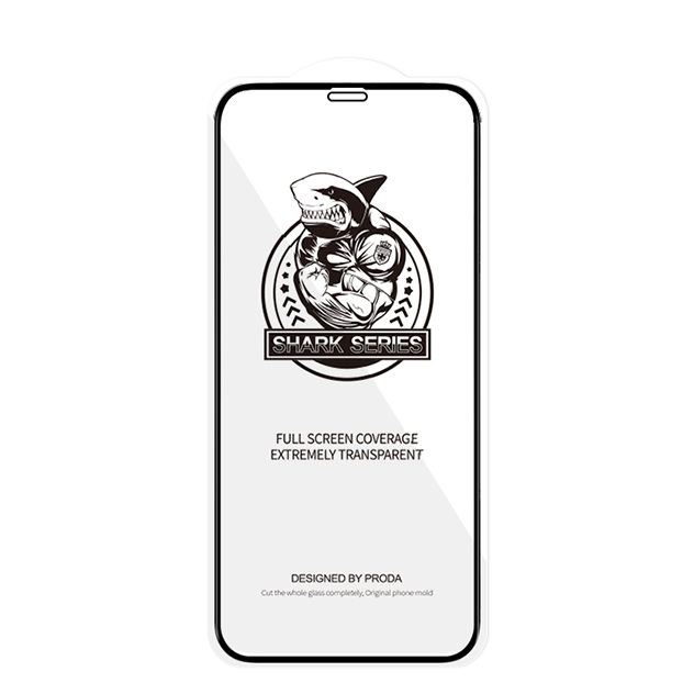 Proda Shark Kaljeno staklo zaštitnik zaslona s kućištem u okviru za iPhone 12 Pro/iPhone 12