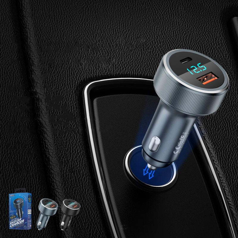 REMAX Salo dual auto punjač USB / USB Type-C 58,5 W 4,5A Power Delivery Quick Charge