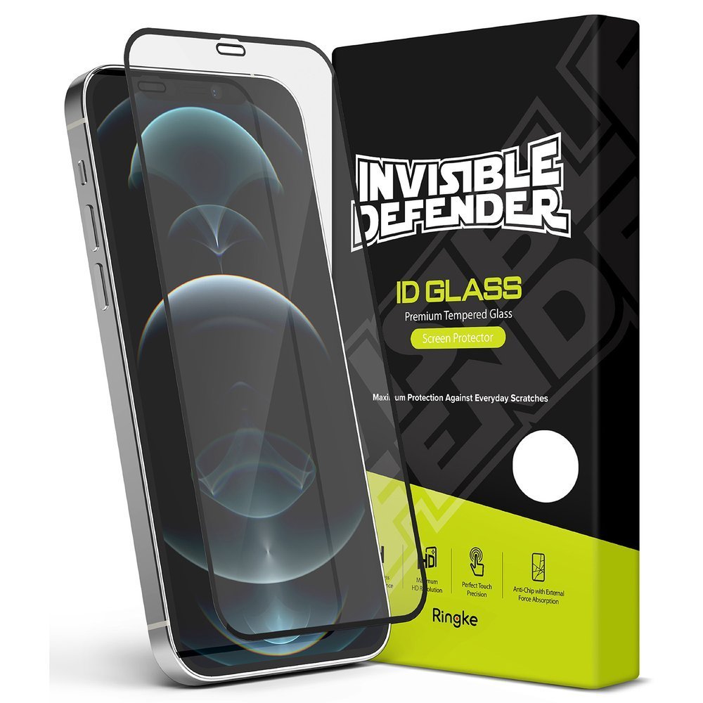 Ringke Invisible Defender ID kaljeno staklo s okvirom za iPhone 12 Pro Max