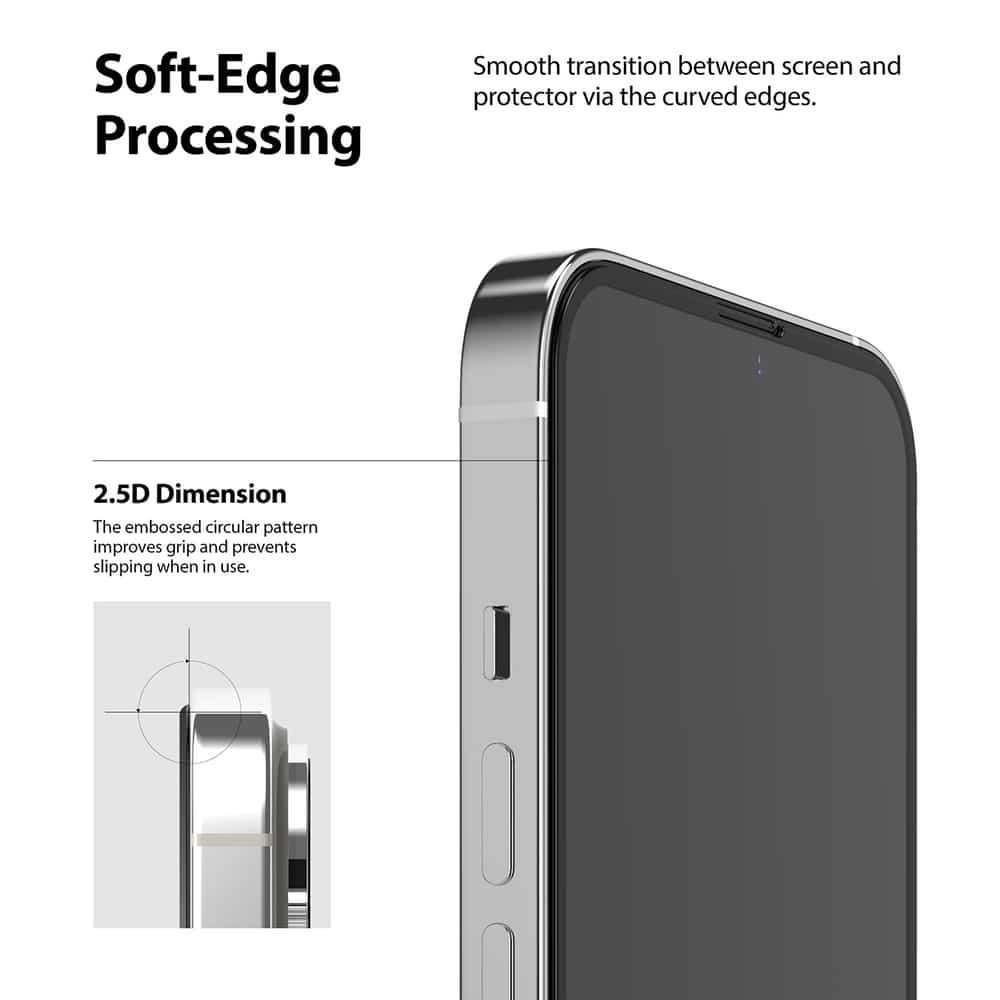 Ringke Invisible Defender ID Full Glass Kaljeno staklo zaštita zaslona Puna pokrivenost s okvirom za iPhone 13 Pro Max