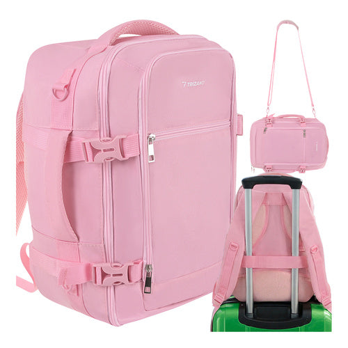Ruksak za putovanje avionom AirTraveler 40×25×20 cm - 20 L, ružičasta