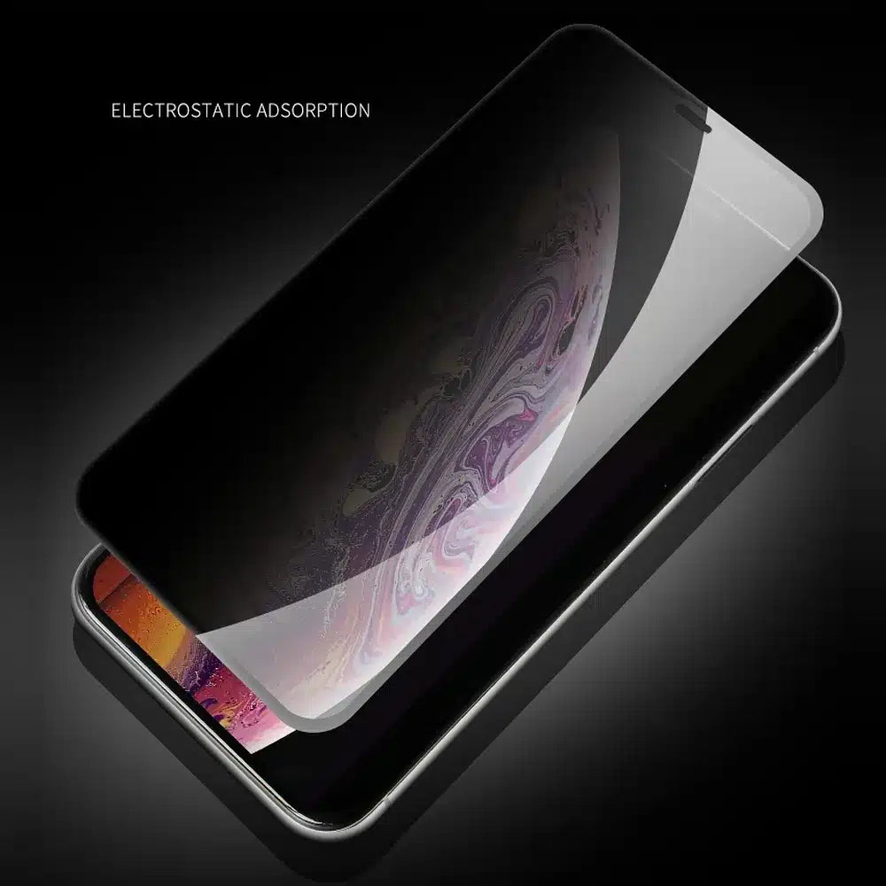 X-ONE Full Cover Extra Strong Privacy kaljeno staklo - za iPhone 16 / iPhone 15 (puno ljepilo) crno