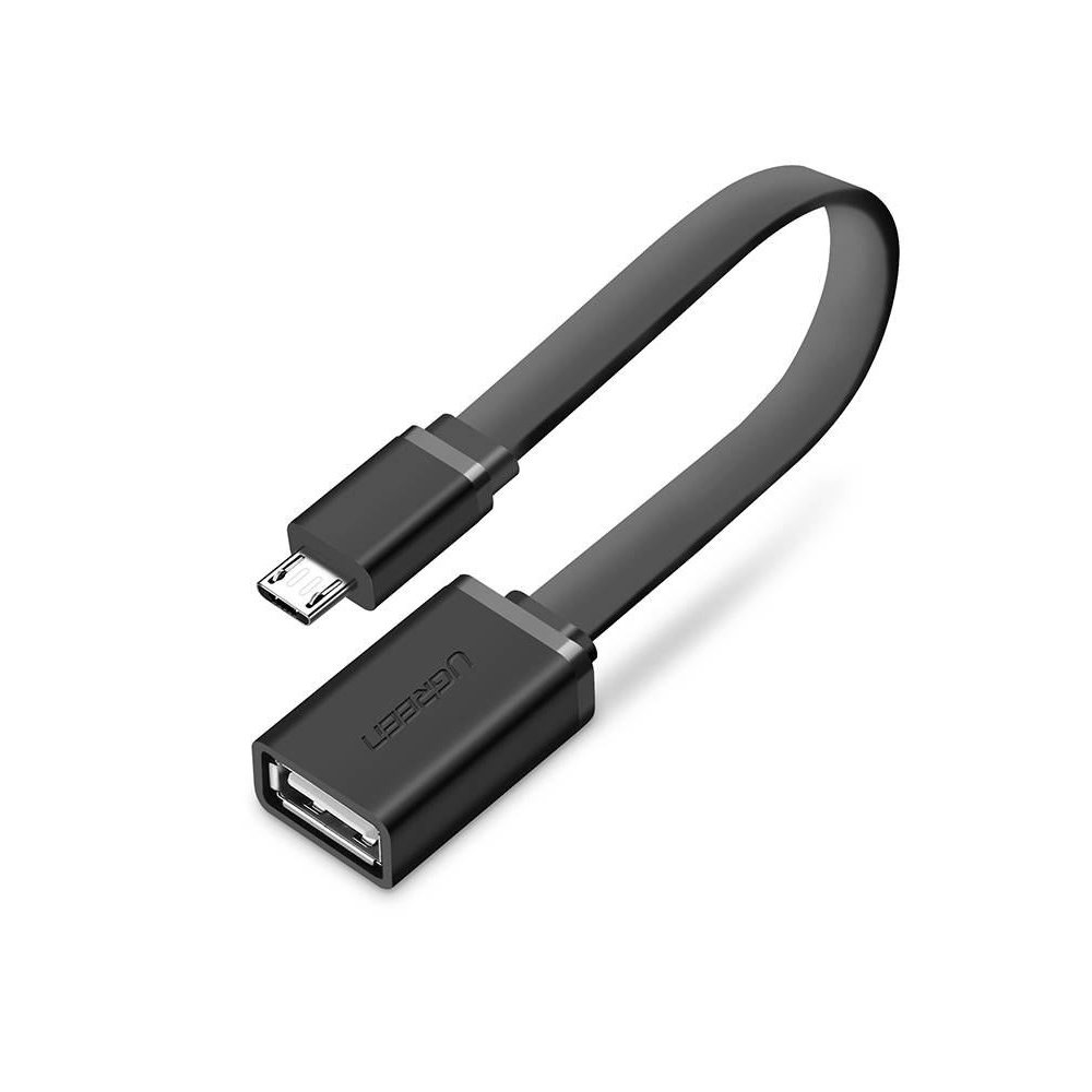 Ugreen 10396 USB kabel 0,12 m USB 2.0 USB A Micro-USB B Crno