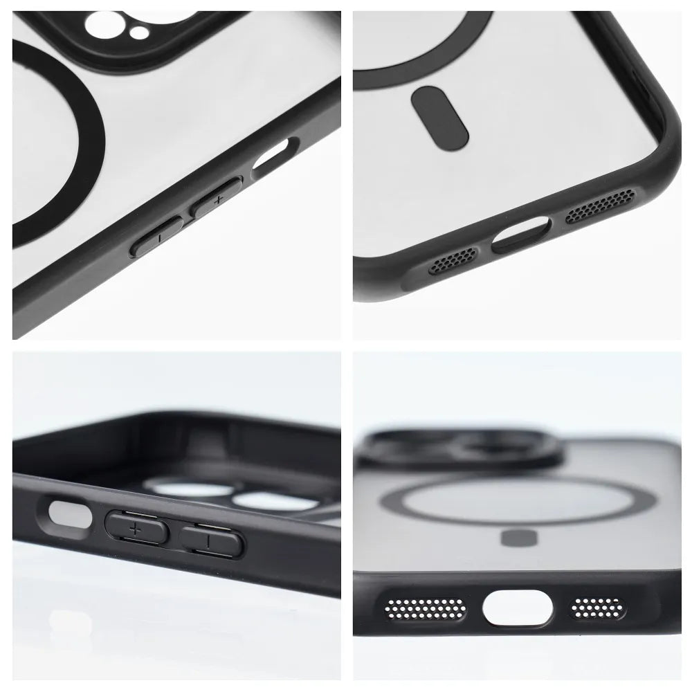 Full Matte Mag Cover maska kompatibilna s MagSafe za iPhone 14 Pro crna