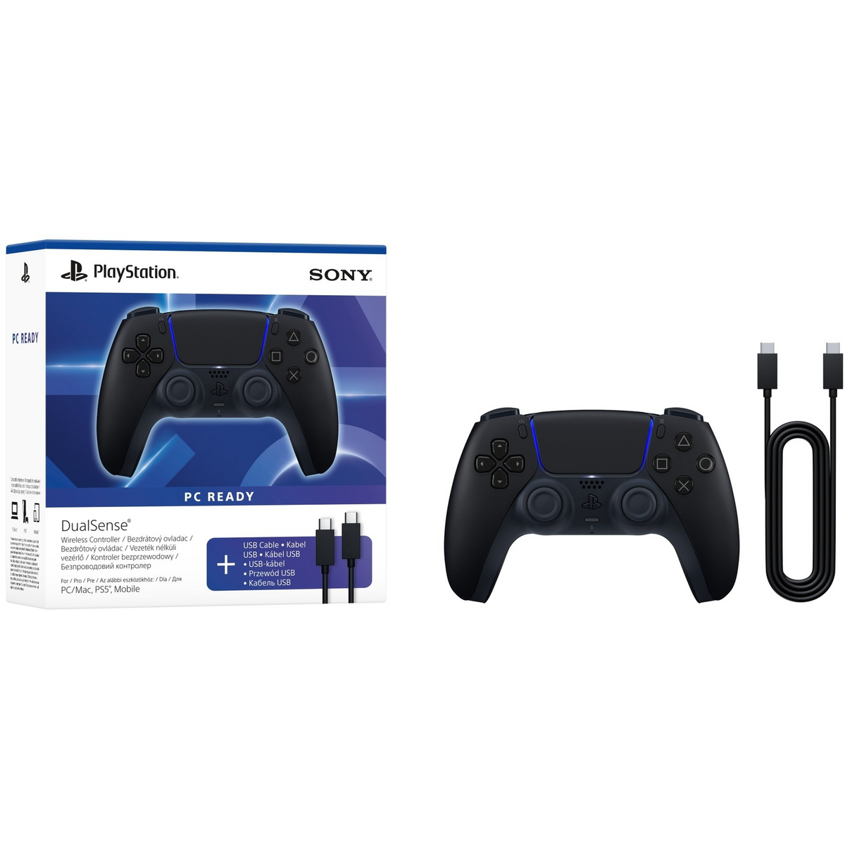Sony Interactive Entertainment DualSense Crno Bluetooth/USB Podloga za igre Analogni / Digitalni PlayStation 5, PC/osobno računalo