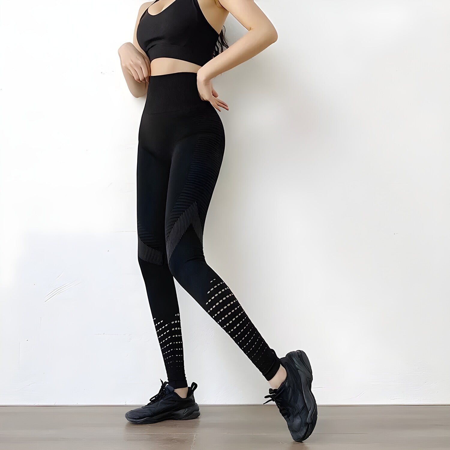 Fitness Tajice - Crna / XL KP15615