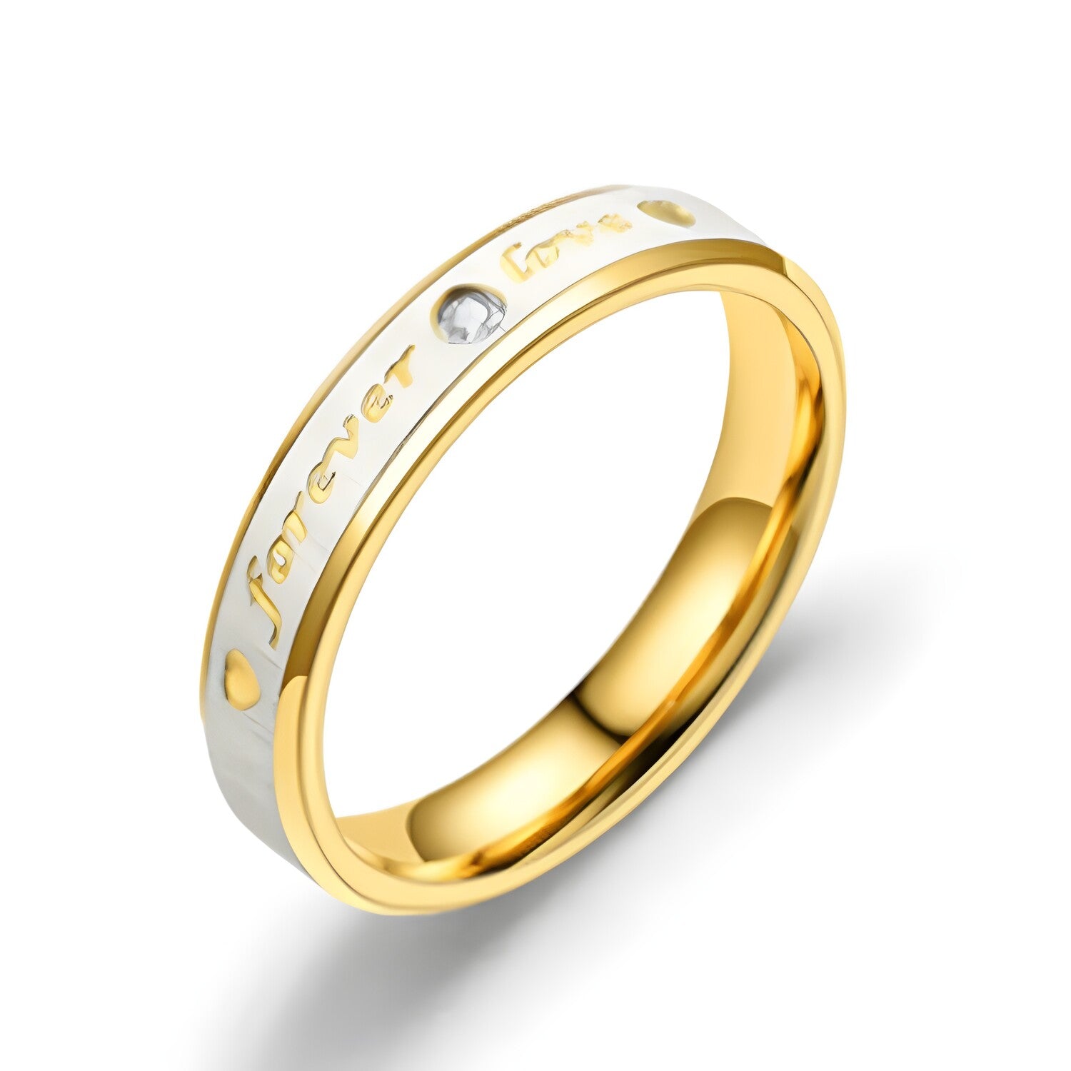 Ženski prsten Forever Love - Zlatna/67mm KP32428